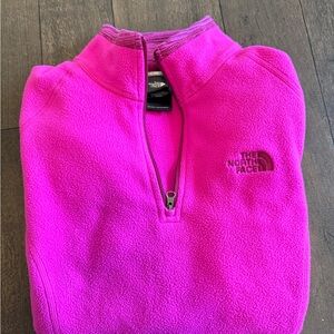 The North Face Vibrant Pink Half-Zip Fleece